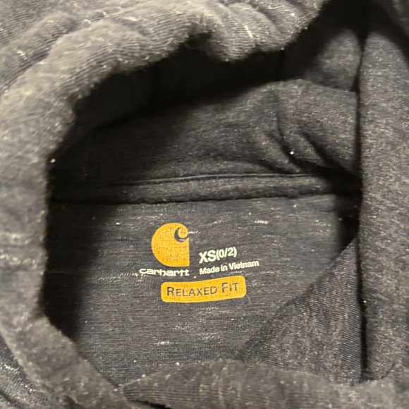 Carhartt Navy Hoodie Sweater - Picture 4 of 4